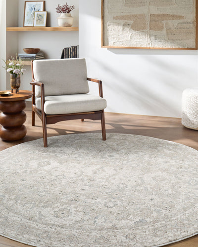 Livabliss Poetry POI-2304 Light Slate Area Rug by LIVABLISS