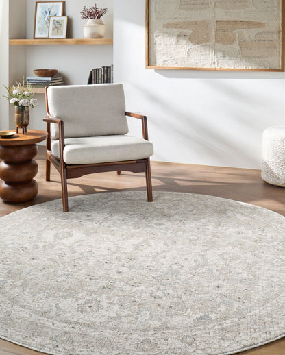 Livabliss Poetry POI-2304 Light Slate Area Rug by LIVABLISS