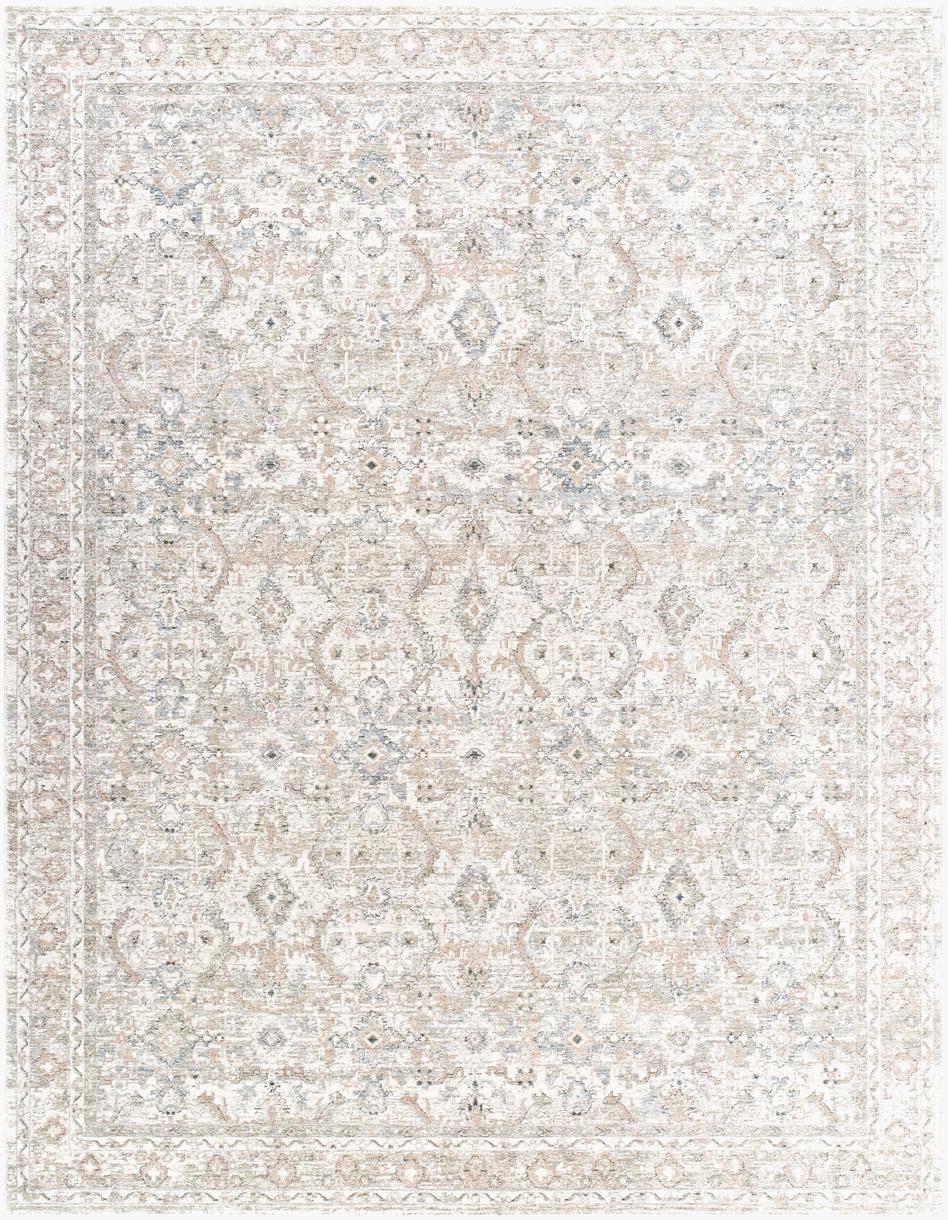 Livabliss Poetry POI-2304 Light Slate Area Rug by LIVABLISS