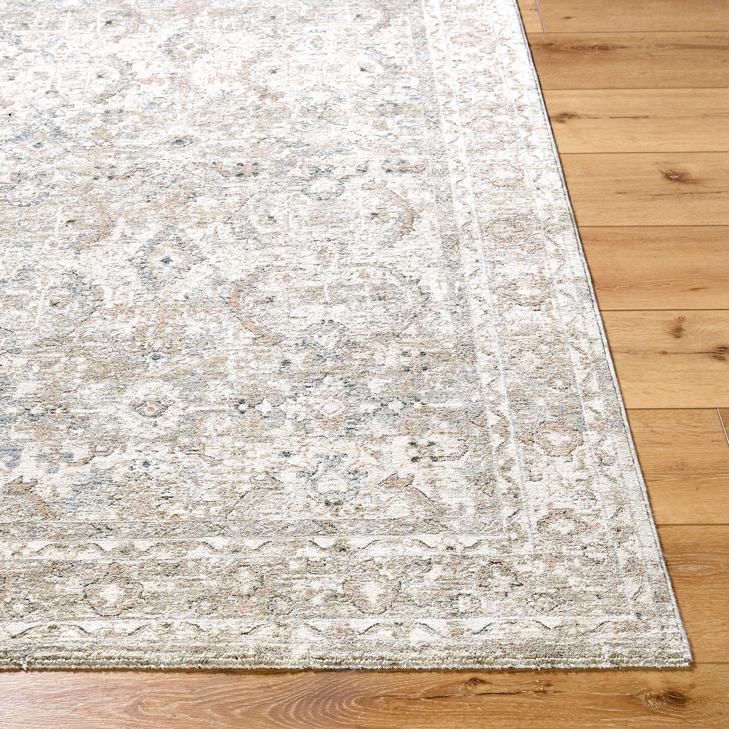 Livabliss Poetry POI-2304 Light Slate Area Rug by LIVABLISS