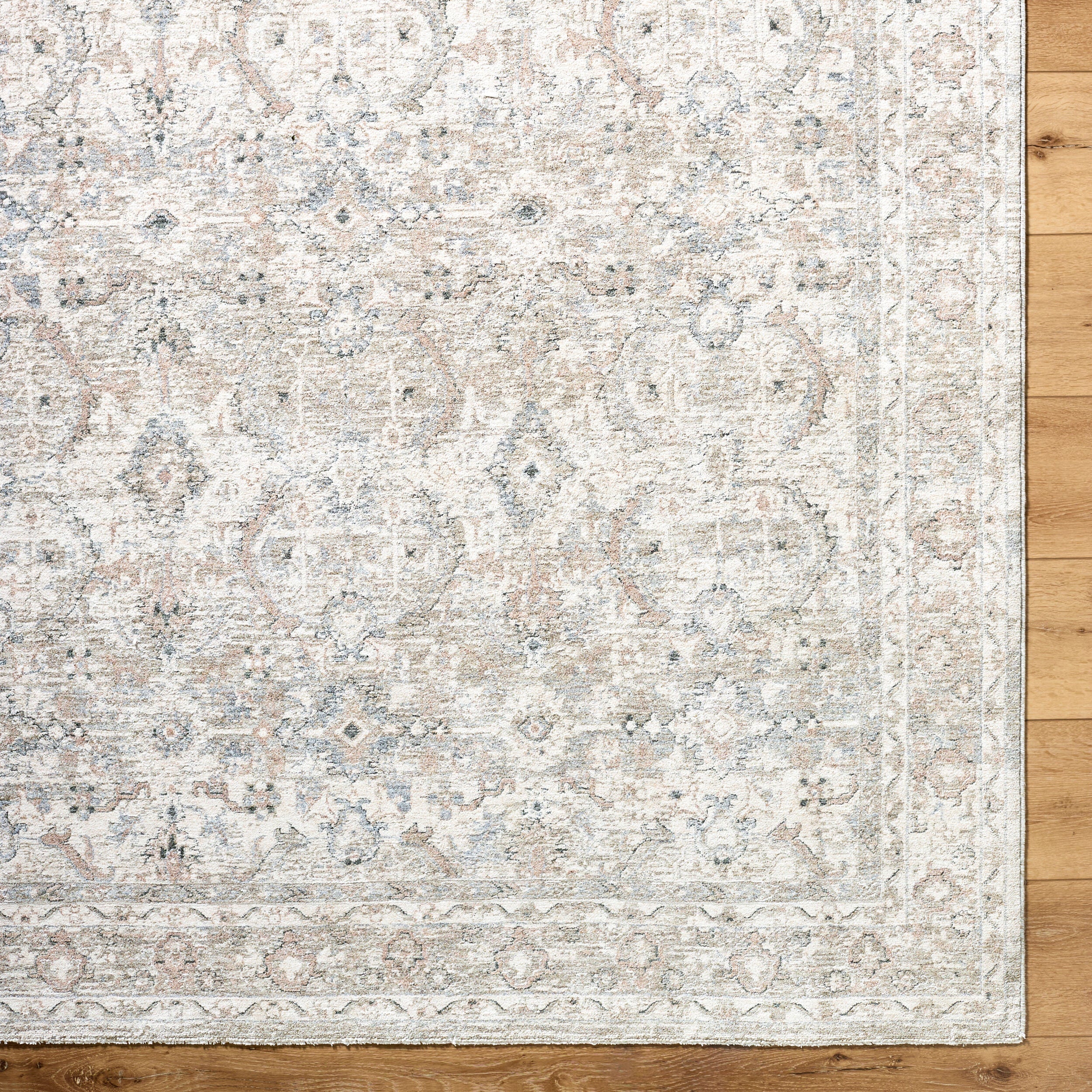 Livabliss Poetry POI-2304 Light Slate Area Rug by LIVABLISS