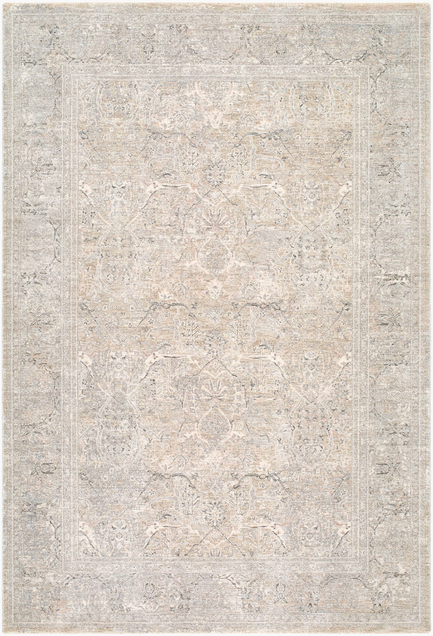 Livabliss Poetry POI-2314 Light Beige Area Rug