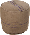 Surya Burlap POUF-13 Pouf by LIVABLISS