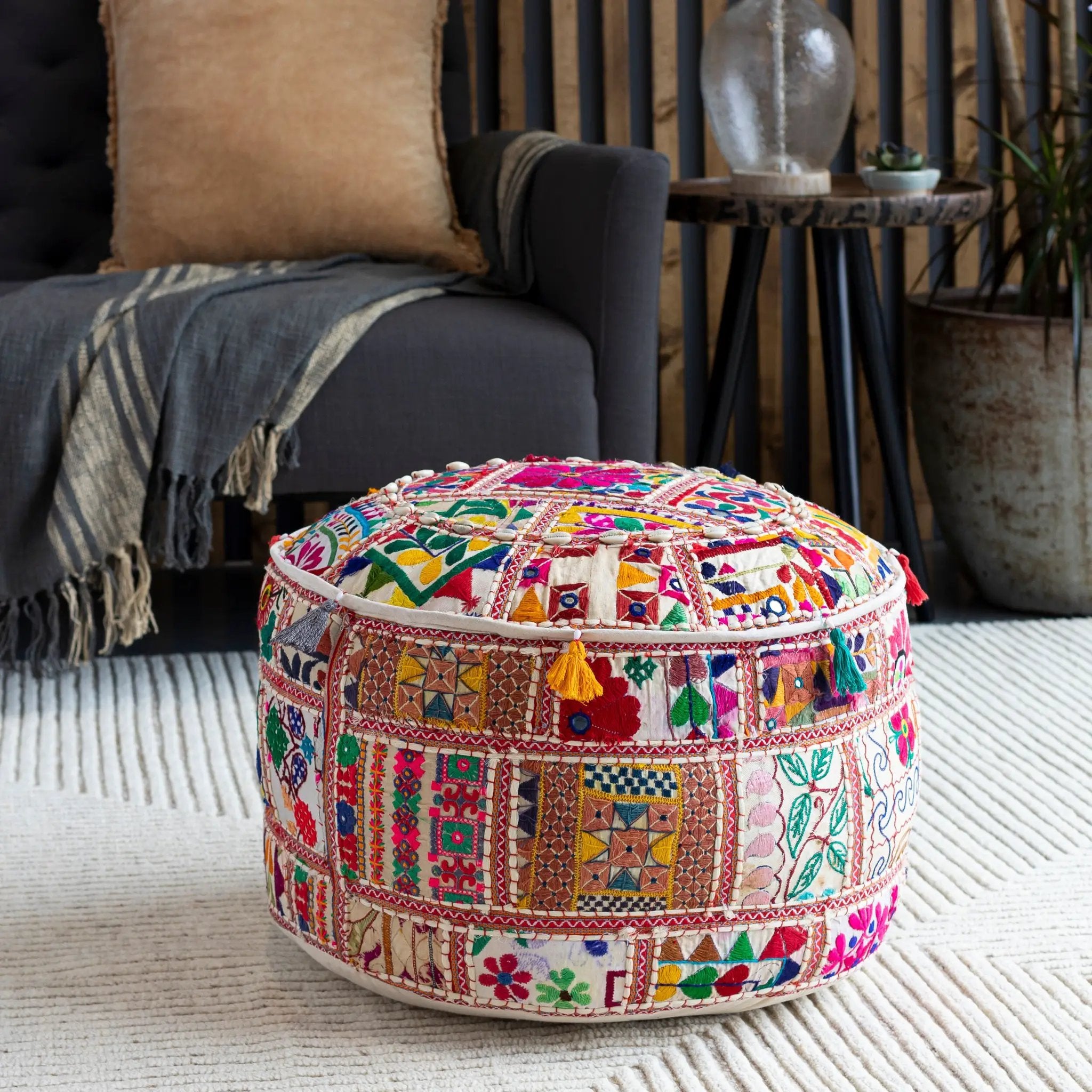 LIVABLISS Karma POUF-92 Pouf - Ottomans Pouf