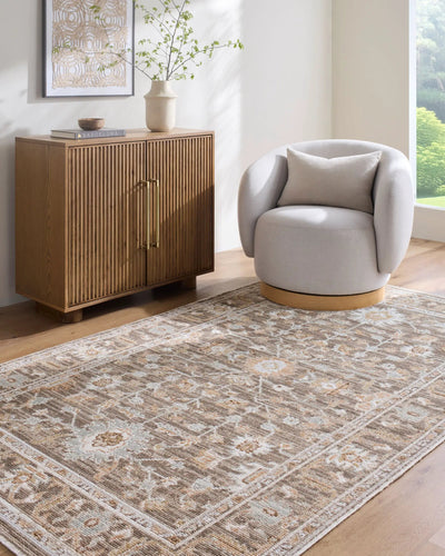 LIVABLISS Pierre Loti PPL-2304 Dark-Brown Area Rug