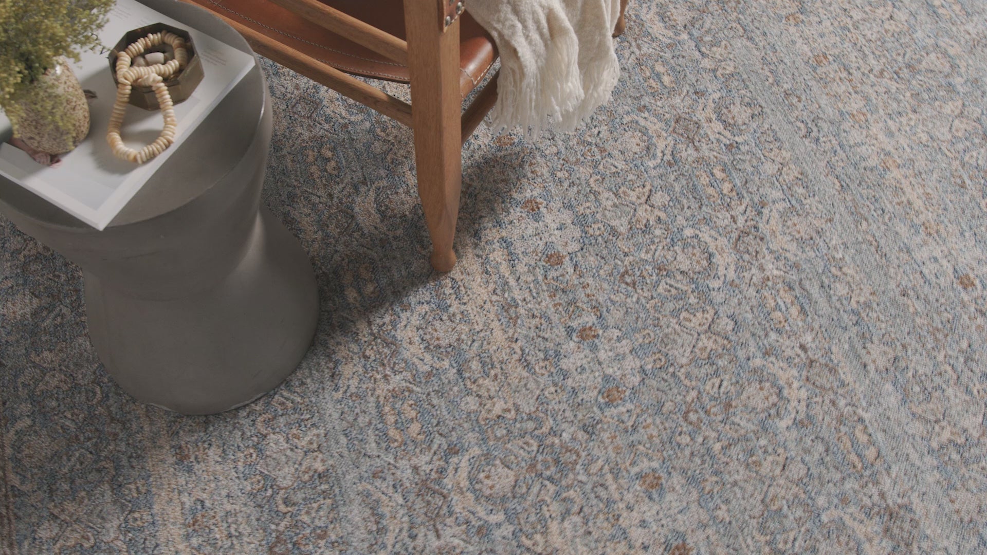 Angela Rose x Loloi Blake BLA-02 Ocean / Mocha Area Rug