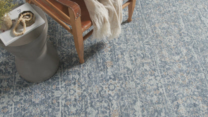 Angela Rose x Loloi Blake BLA-03 Denim / Taupe Area Rug