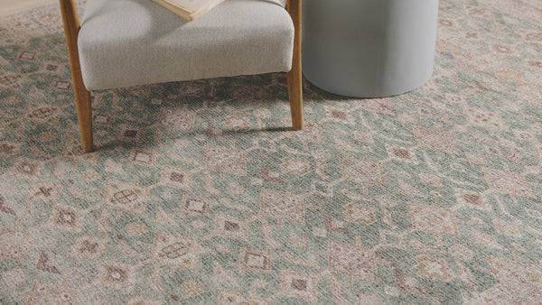 Angela Rose x Loloi Aubrey AUB-02 Aqua / Sand Area Rug