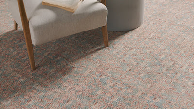 Angela Rose x Loloi Aubrey AUB-04 Blue / Terracotta Area Rug