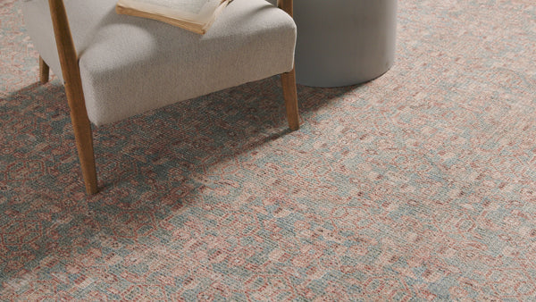 Angela Rose x Loloi Aubrey AUB-04 Blue / Terracotta Area Rug