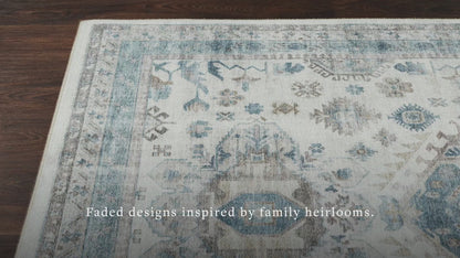 Loloi Heidi HEI-04 Ivory / Ocean Area Rug