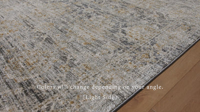 Jean Stoffer x Loloi Katherine KES-02 Charcoal / Gold Area Rug