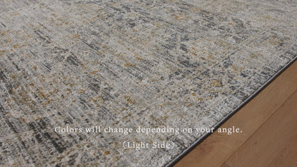 Jean Stoffer x Loloi Katherine KES-02 Charcoal / Gold Area Rug