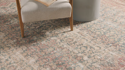 Angela Rose x Loloi Aubrey AUB-03 Ocean / Spice Area Rug