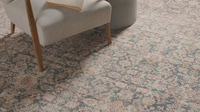 Angela Rose x Loloi Aubrey AUB-01 Navy / Multi Area Rug