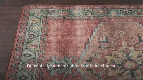 Loloi Heidi HEI-05 Spice / Aqua Area Rug