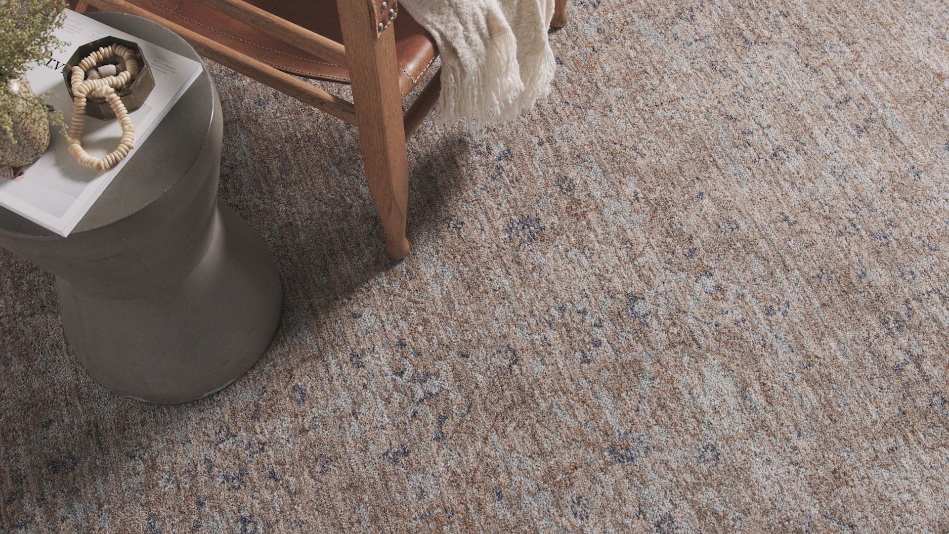 Angela Rose x Loloi Blake BLA-03 Taupe / Blue Area Rug