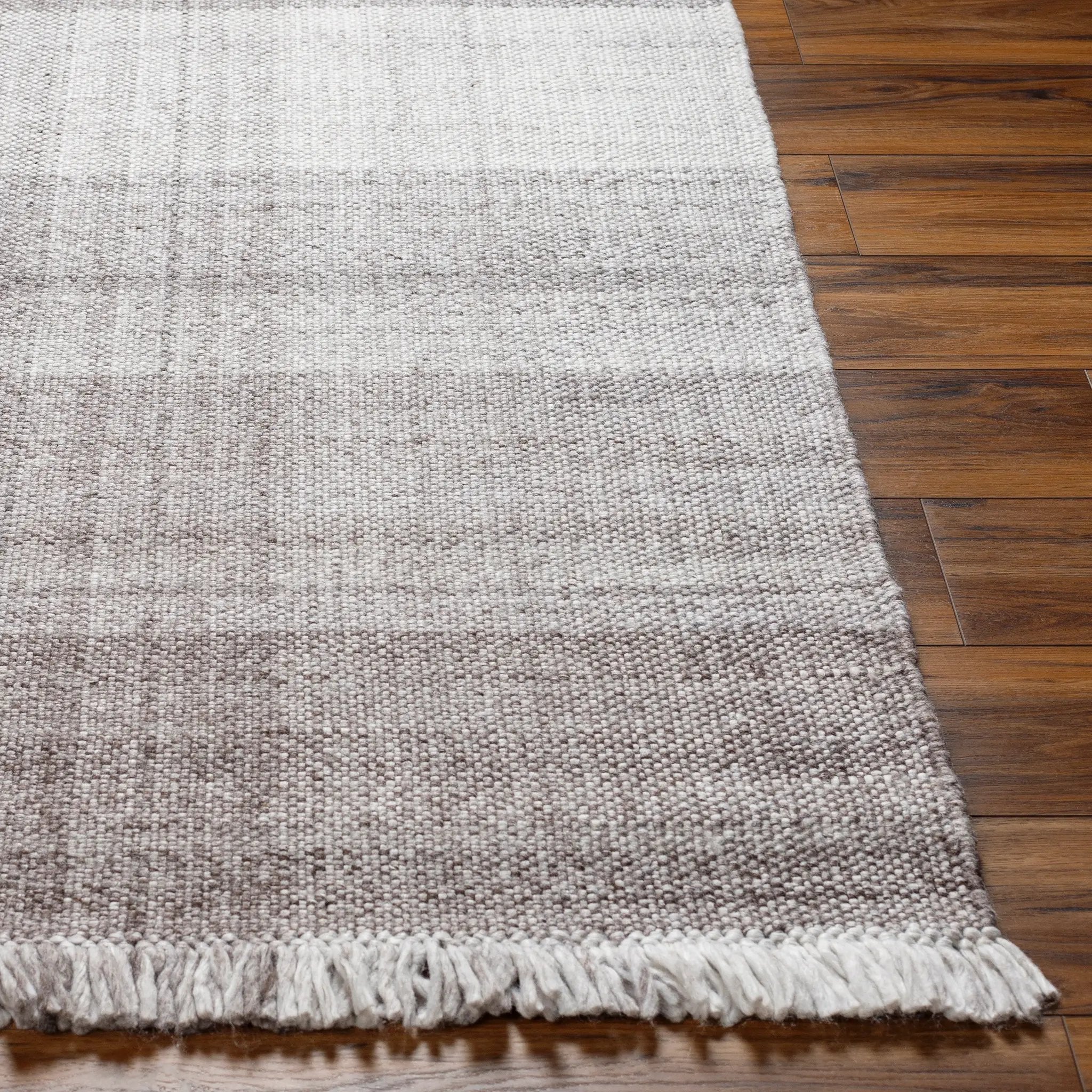 Primrose PRM-2307 Dark-Brown Area Rug by LIVABLISS