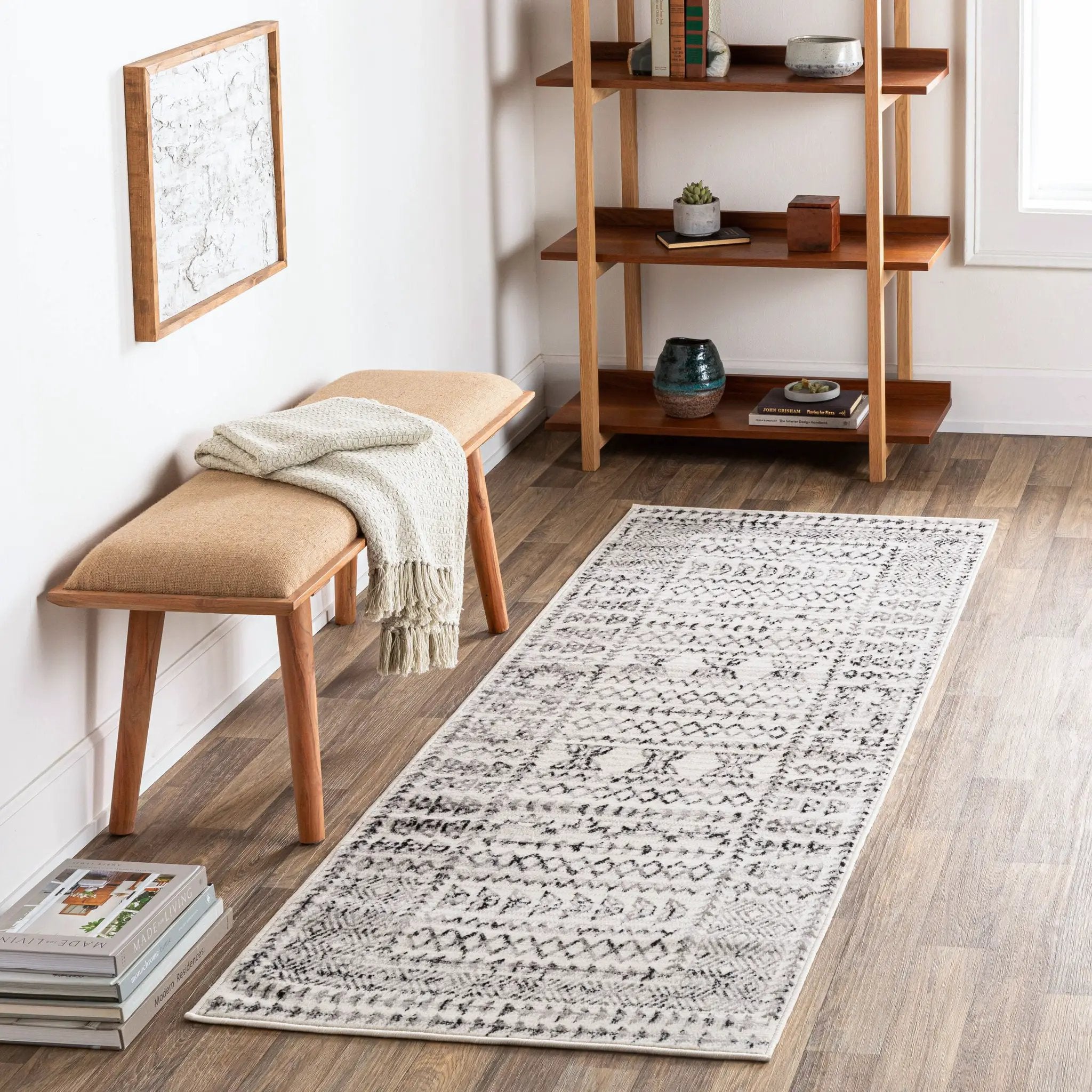 Pisa PSS-2313 Charcoal Area Rug by LIVABLISS