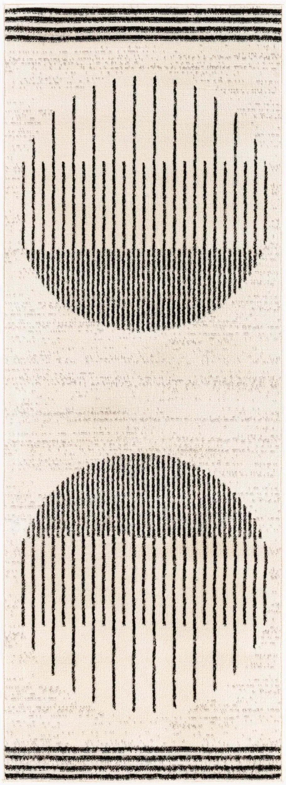 LIVABLISS Pisa PSS-2315 Black Area Rug