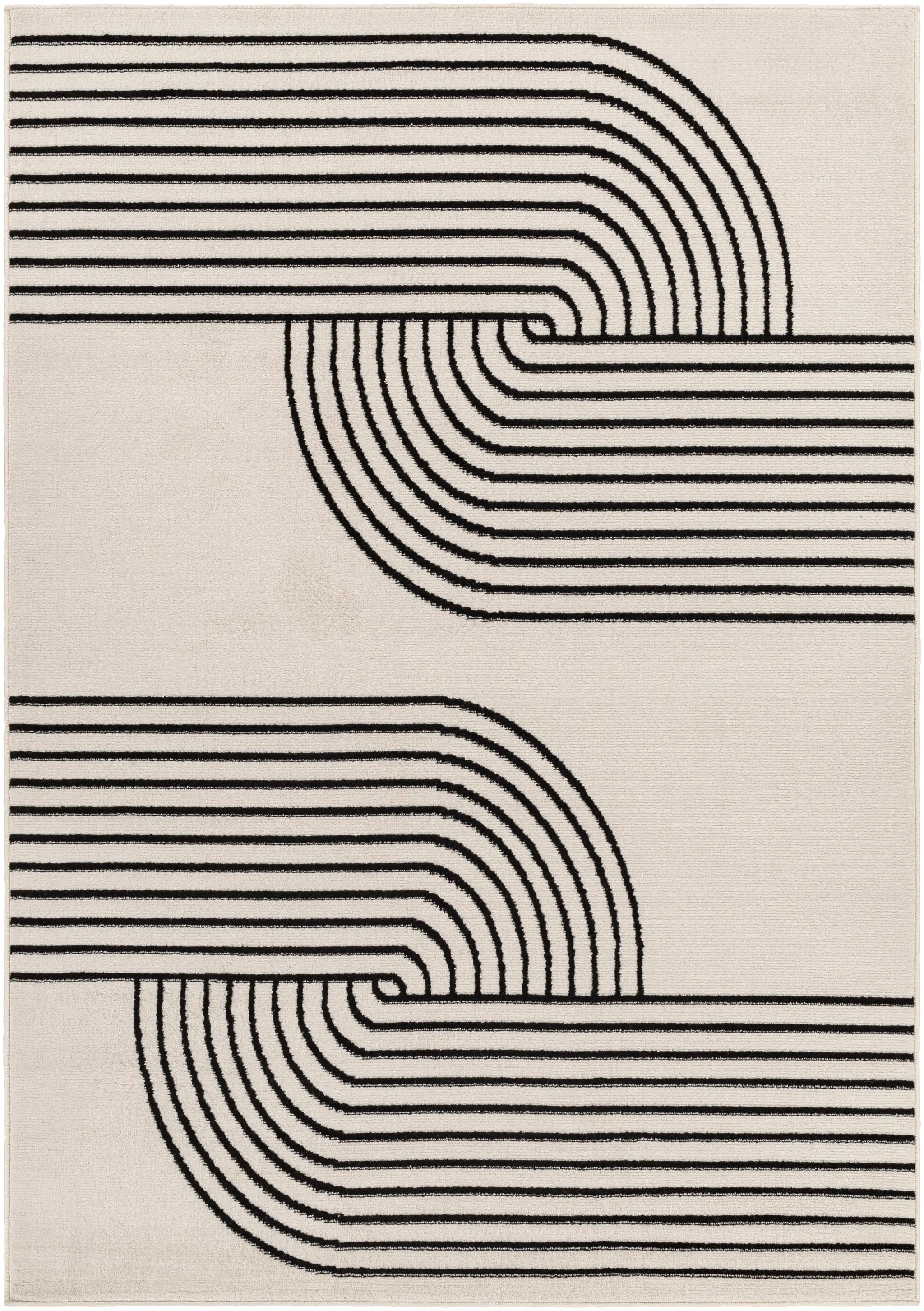 Pisa PSS-2355 Light-Gray Area Rug by LIVABLISS