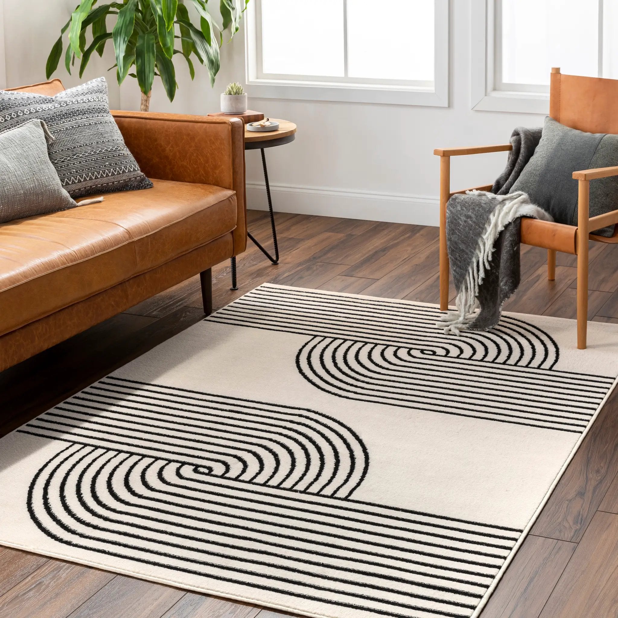 Pisa PSS-2355 Light-Gray Area Rug by LIVABLISS