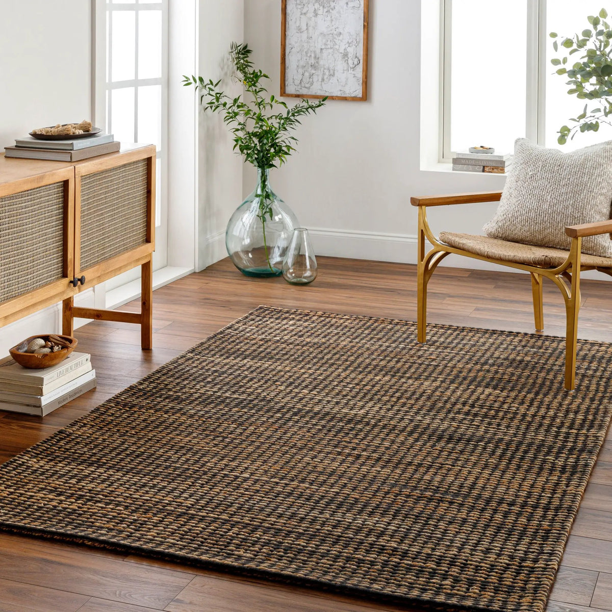 LIVABLISS Priya PYA-2301 Black Area Rug