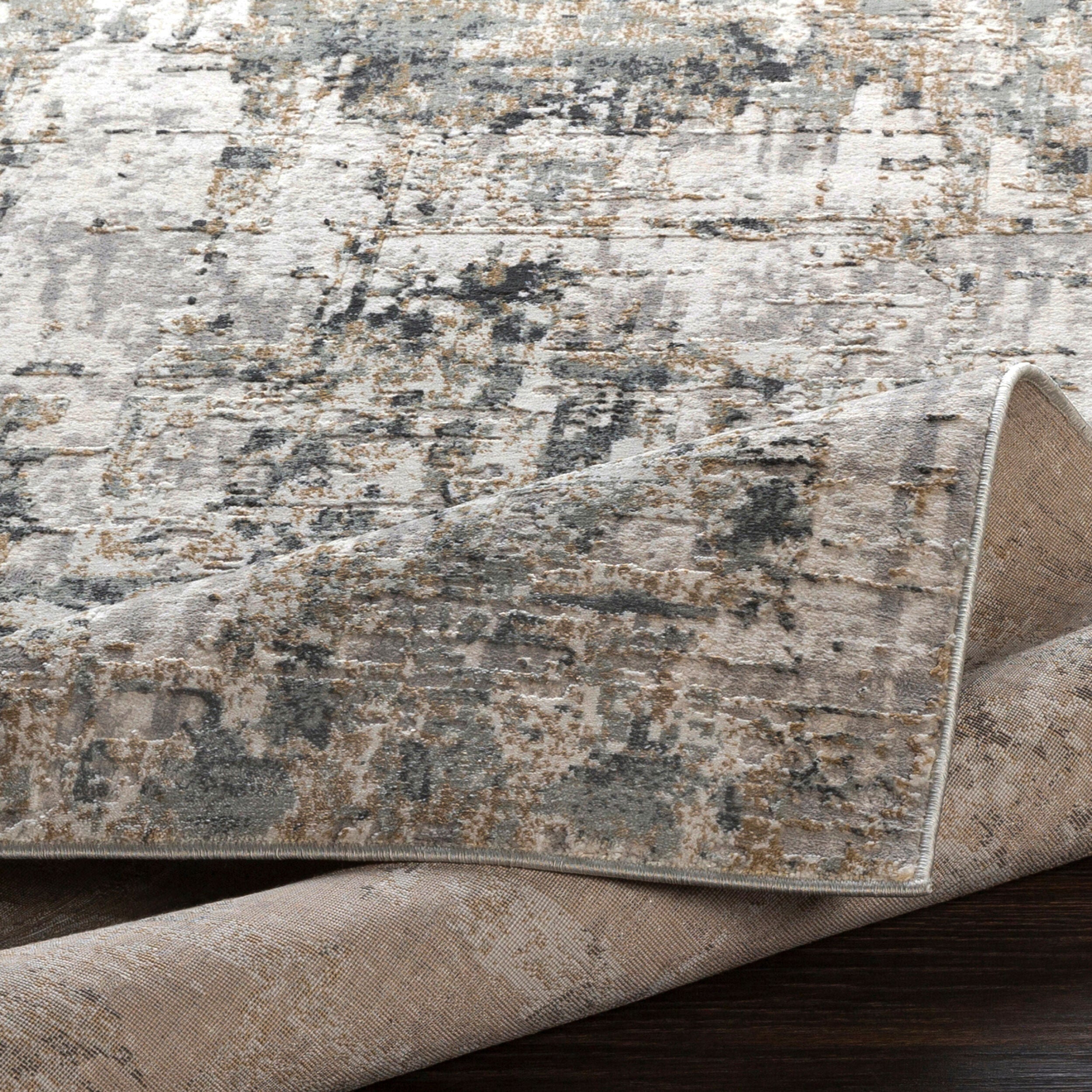 Surya Quatro QUA-2300 Gray Area Rug by LIVABLISS
