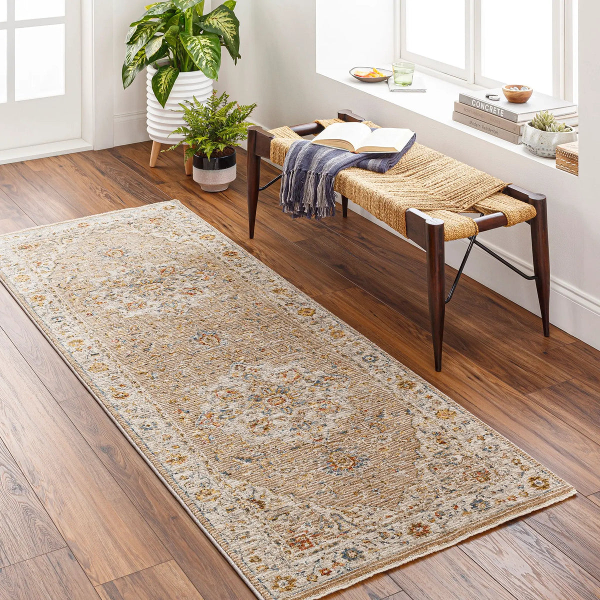 LIVABLISS Reina REN-2305 Tan Area Rug