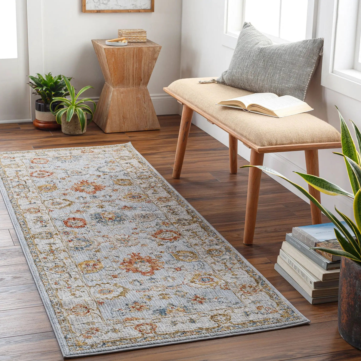 LIVABLISS Reina REN-2306 Light-Gray Area Rug