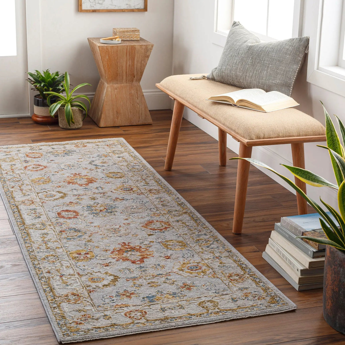 LIVABLISS Reina REN-2307 Light-Gray Area Rug