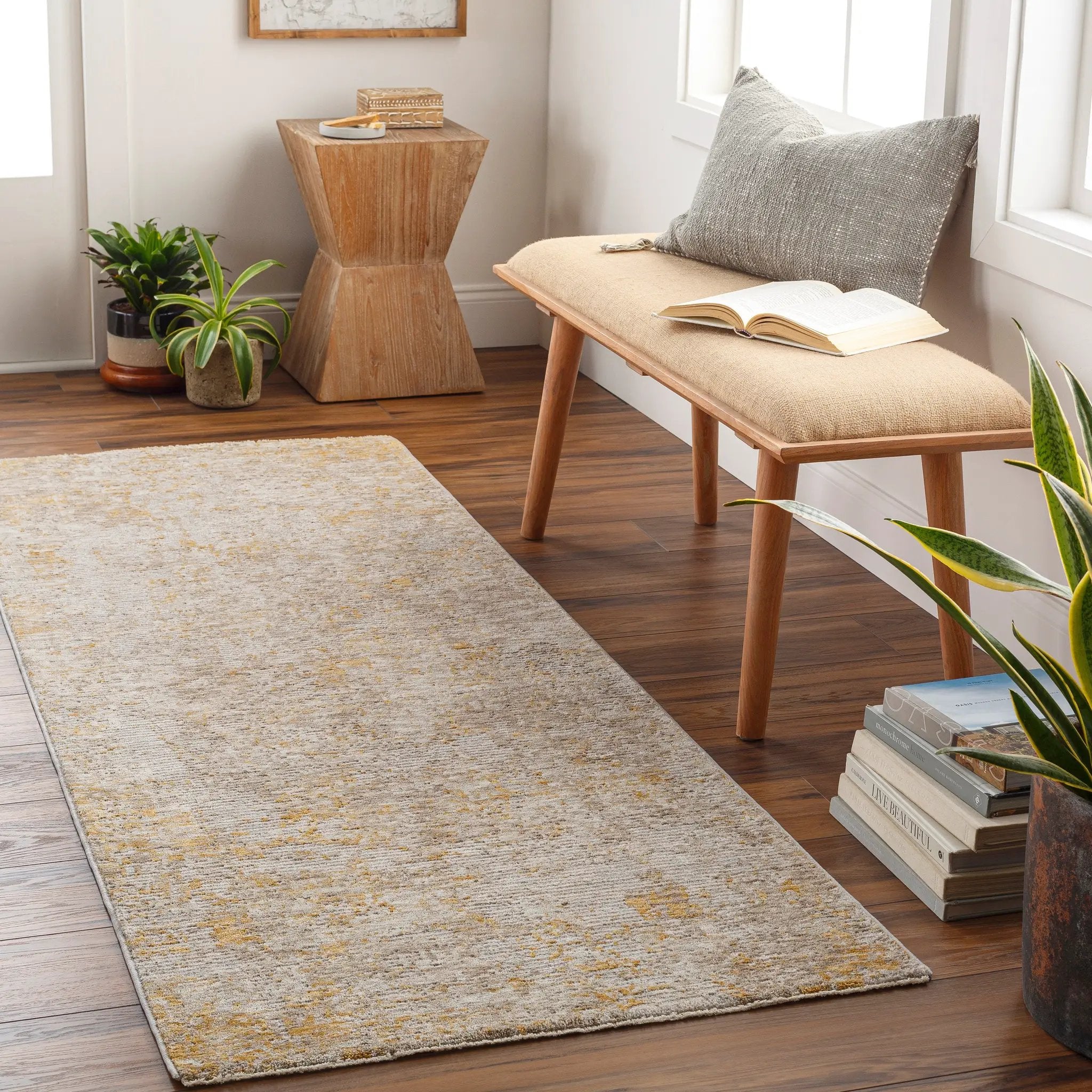 Reina REN-2310 Light-Gray Area Rug by LIVABLISS