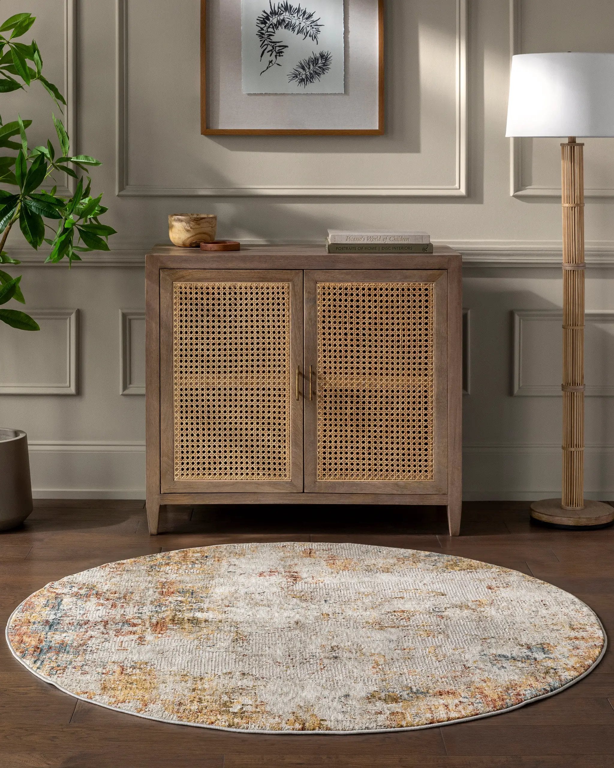 Reina REN-2311 Light-Gray Area Rug by LIVABLISS