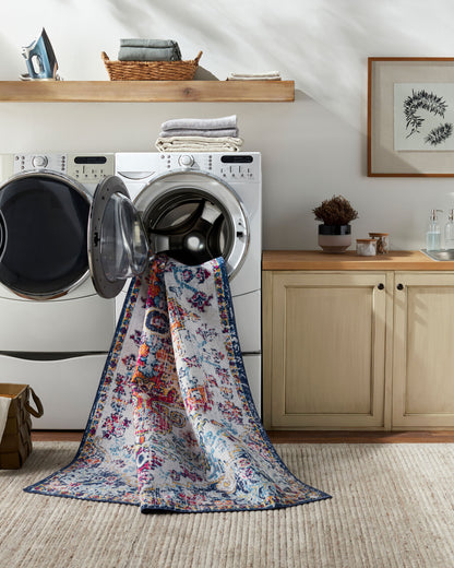 Surya Regen RGE-2301 Dark Blue Machine Washable Area Rug by LIVABLISS