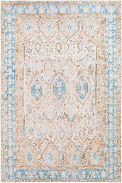 Surya Regen RGE-2304 Cream Machine Washable Area Rug by LIVABLISS