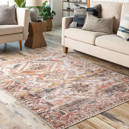 Surya Regen RGE-2309 Ivory Machine Washable Area Rug by LIVABLISS