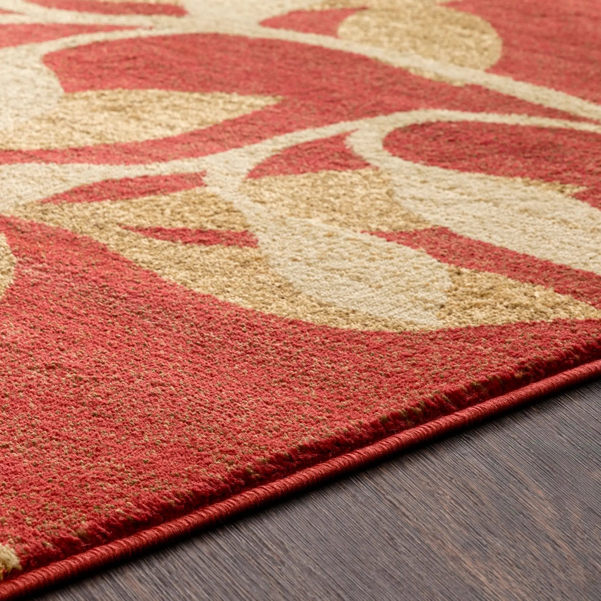 Riley RLY-5011 Red Area Rug by LIVABLISS