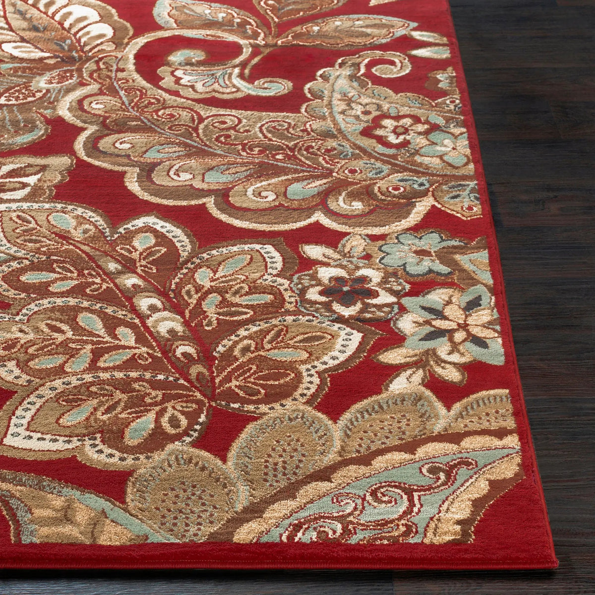 Riley RLY-5020 Red Area Rug by LIVABLISS