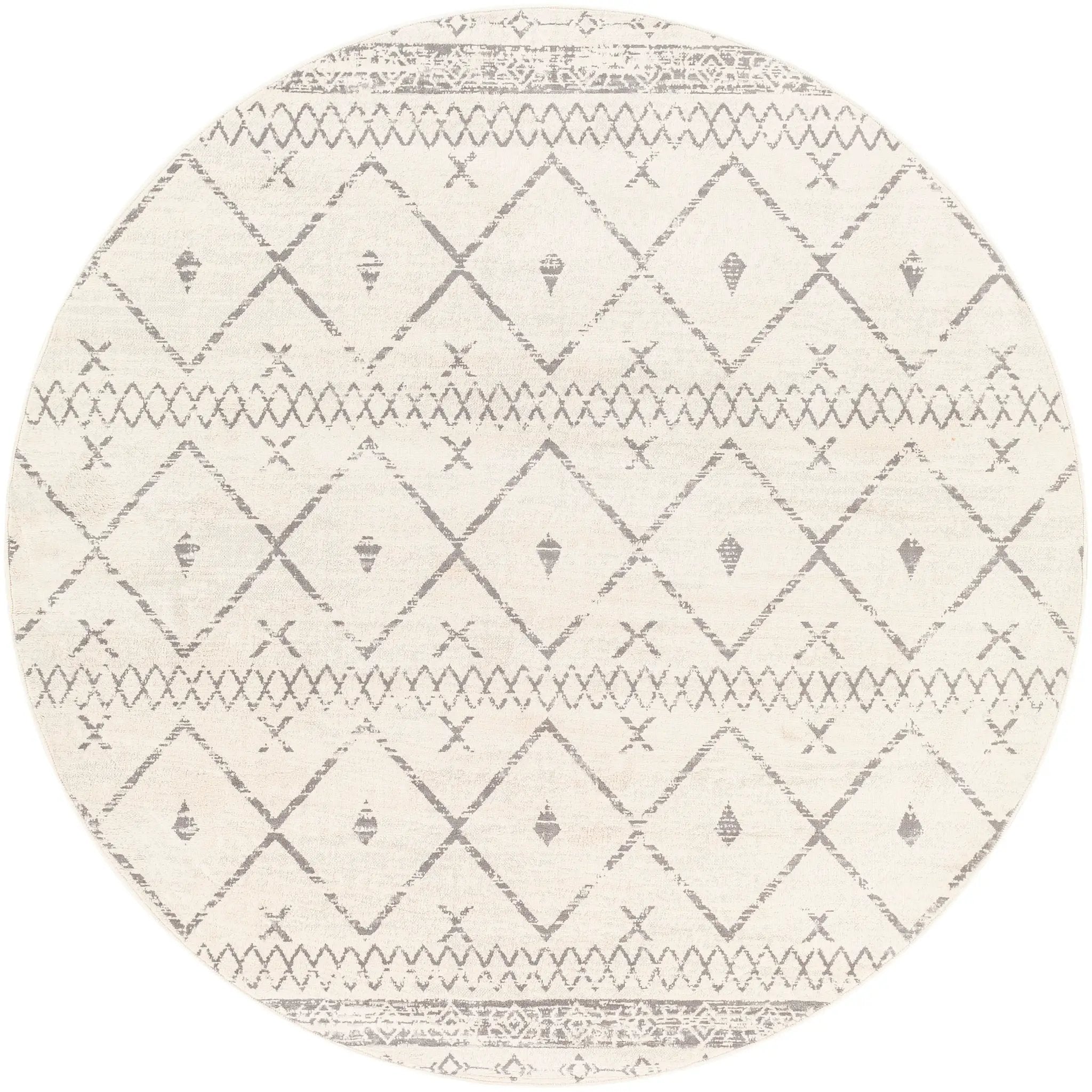 Roma ROM-2338 White Area Rug by LIVABLISS