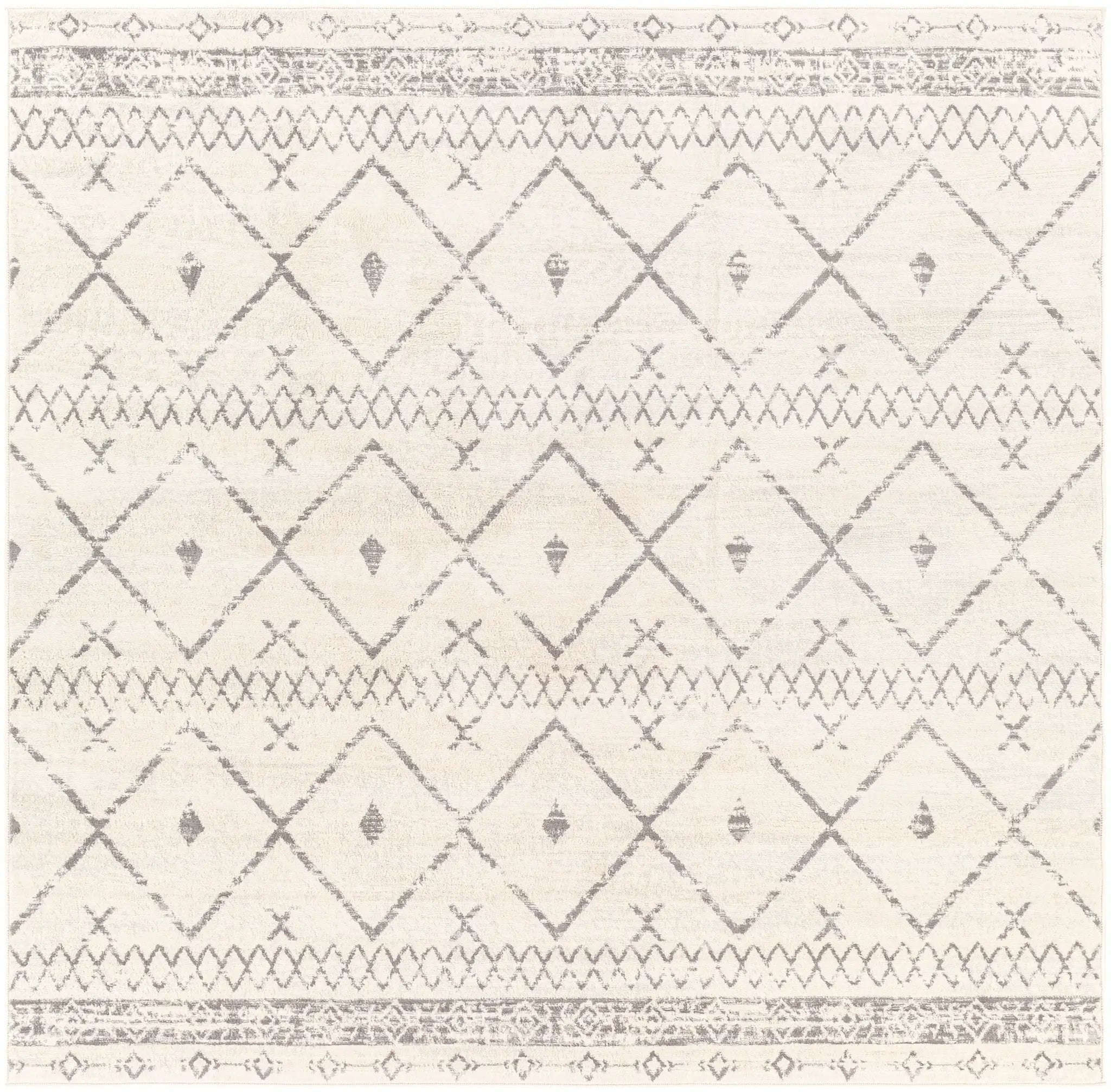 Roma ROM-2338 White Area Rug by LIVABLISS