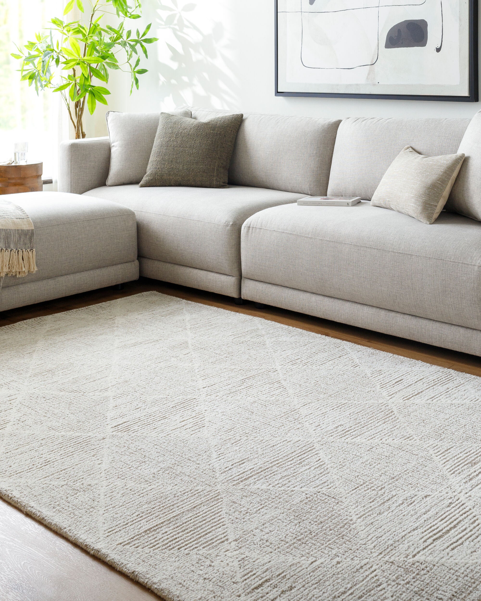 Surya Rize RZE-2306 Ivory Area Rug by LIVABLISS