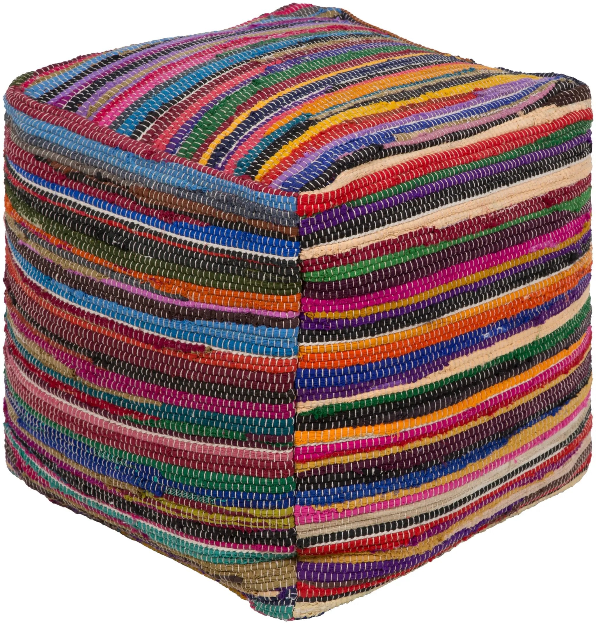 Renzo RZO-001 Hand Woven Pouf by LIVABLISS
