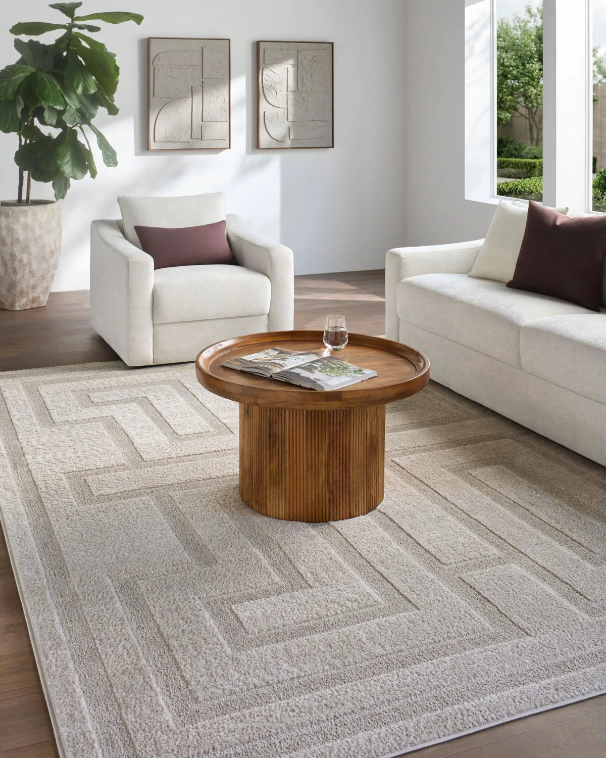 Livabliss x Rachel Zoe The Studio Edit RZSE-2302 Oatmeal Area Rug