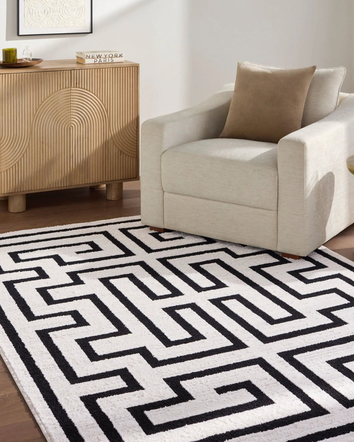 Livabliss x Rachel Zoe The Studio Edit RZSE-2311 Cream Area Rug