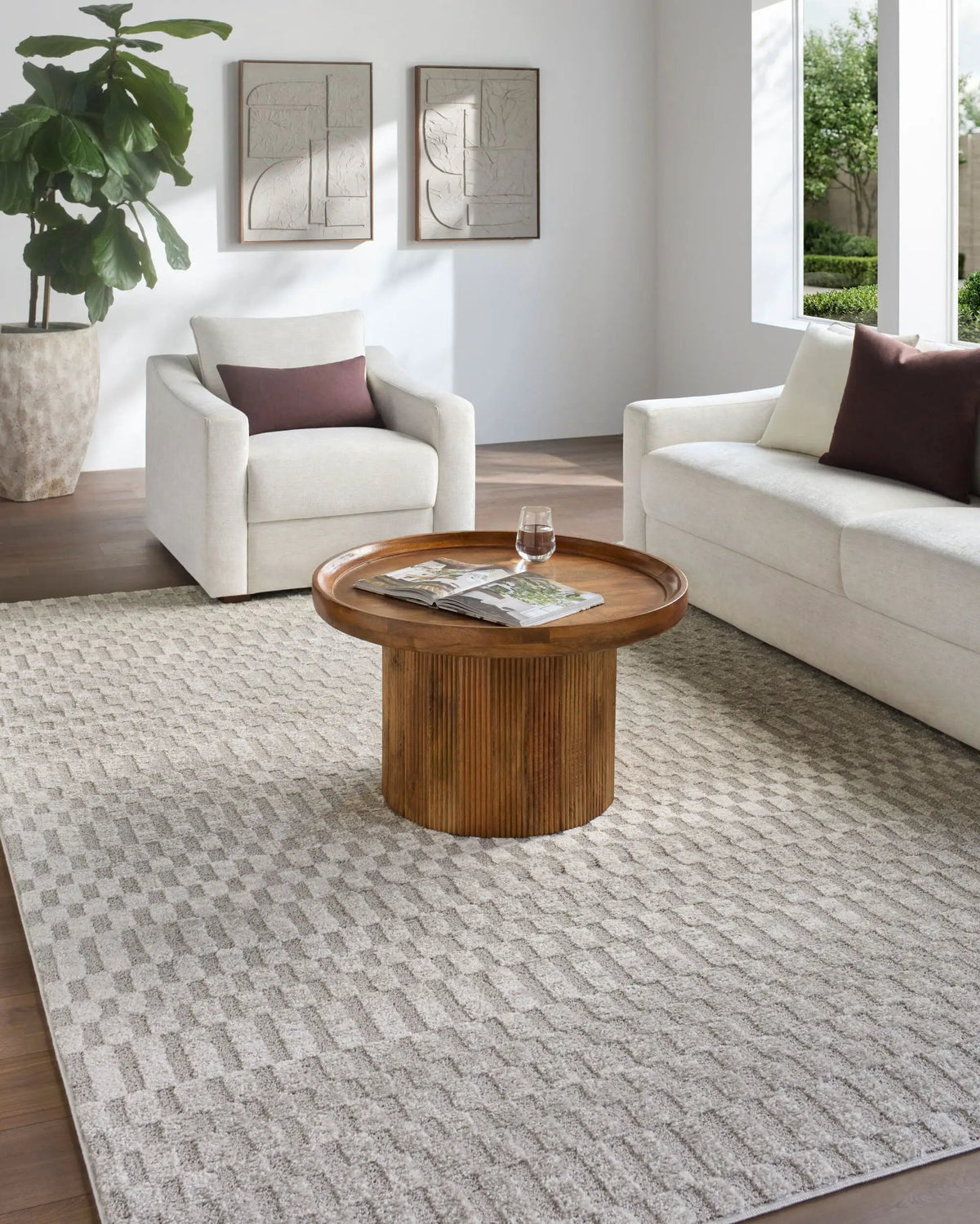 Livabliss x Rachel Zoe The Studio Edit RZSE-2325 Cream Area Rug