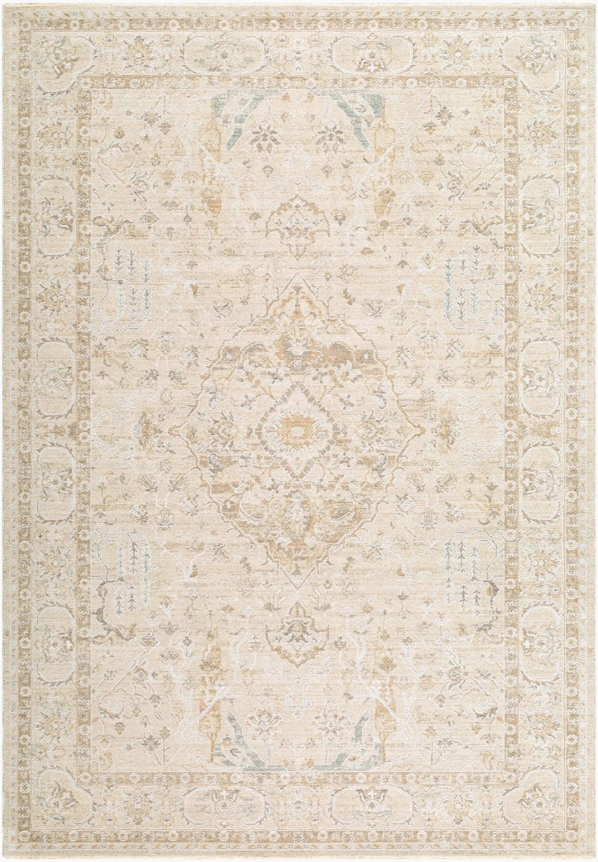 Livabliss x Rachel Zoe The Vintage Edit RZVE-2300 Light-Beige Area Rug