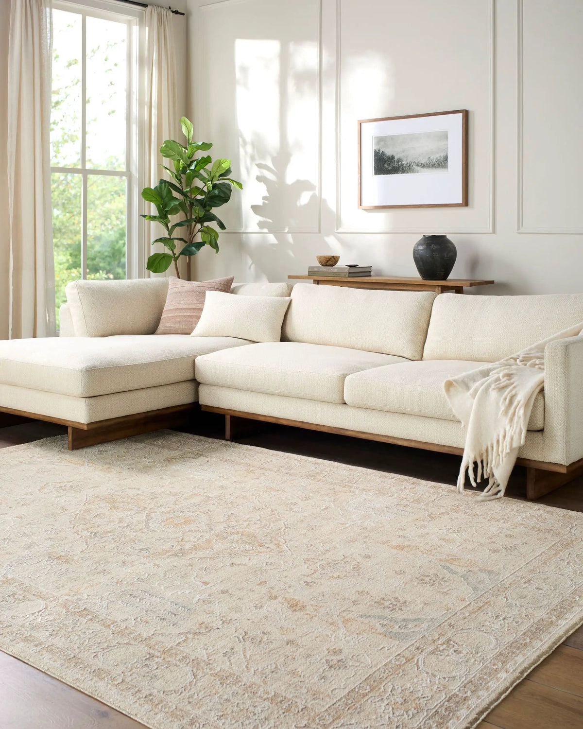 Livabliss x Rachel Zoe The Vintage Edit RZVE-2300 Light-Beige Area Rug