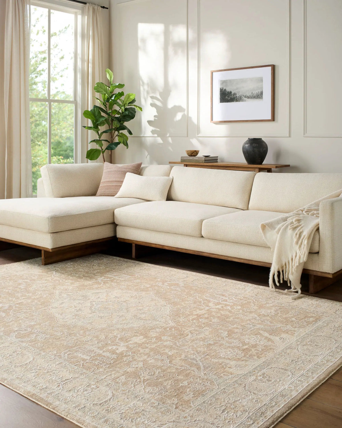 Livabliss x Rachel Zoe The Vintage Edit RZVE-2301 Tan Area Rug