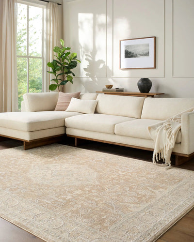 Livabliss x Rachel Zoe The Vintage Edit RZVE-2301 Tan Area Rug
