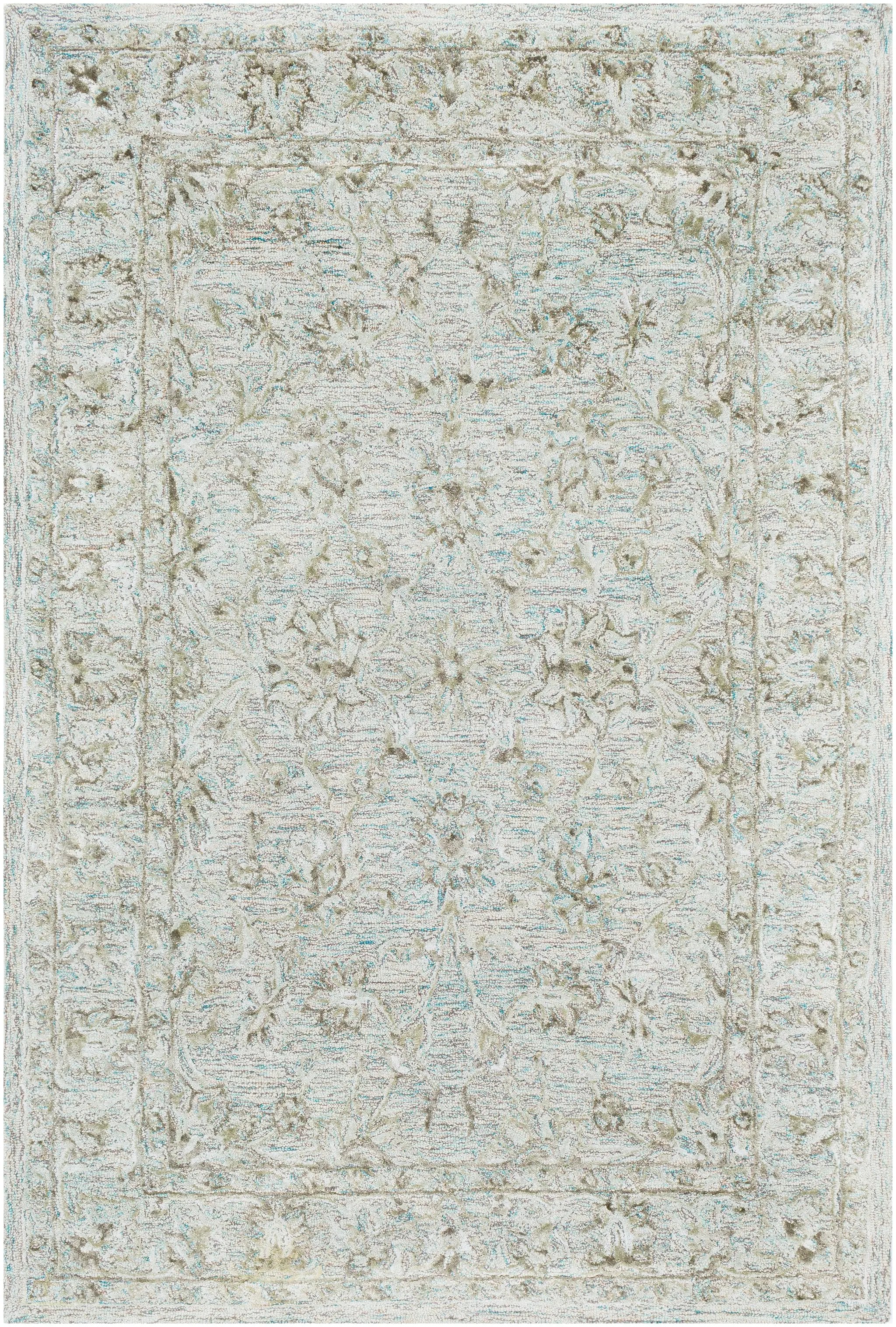 Shelby SBY-1002 Aqua Area Rug by LIVABLISS